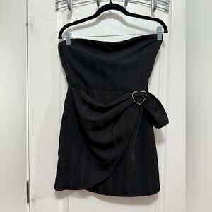LOVERS + FRIENDS Addie Dress Women S Mini Black Strapless Classic Homecoming NWT